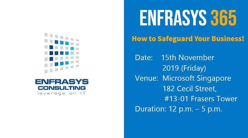 A poster for an IT event in Singapore